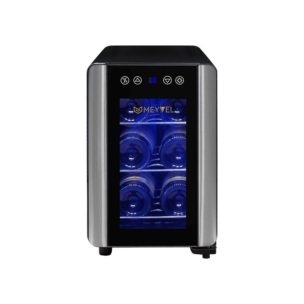 Винный шкаф Meyvel MEYVEL MV06-BSF1 (EASY), винный холодильник на 6 ...