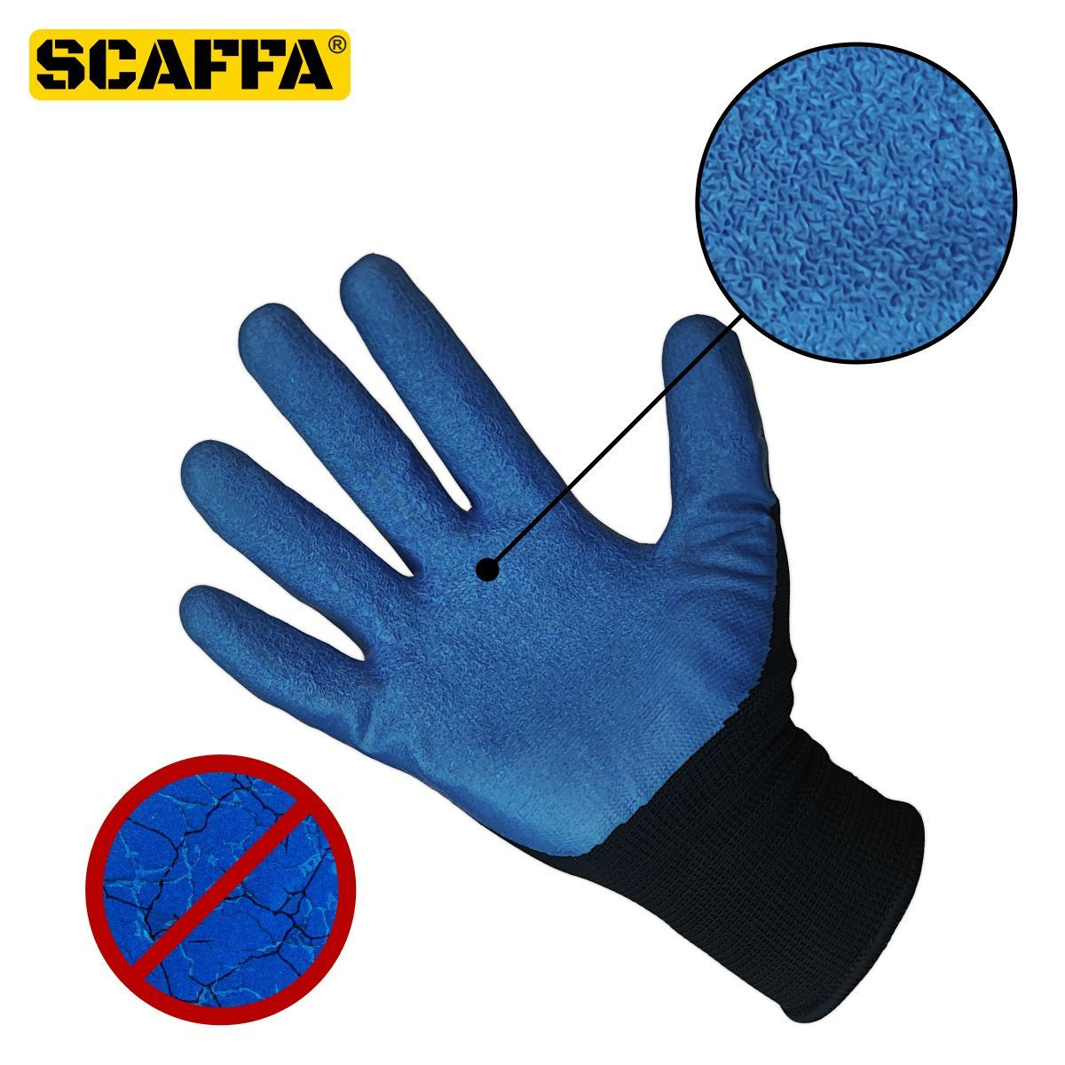 Перчатки для защиты от ОПЗ и механических воздействий SCAFFA Grip ...