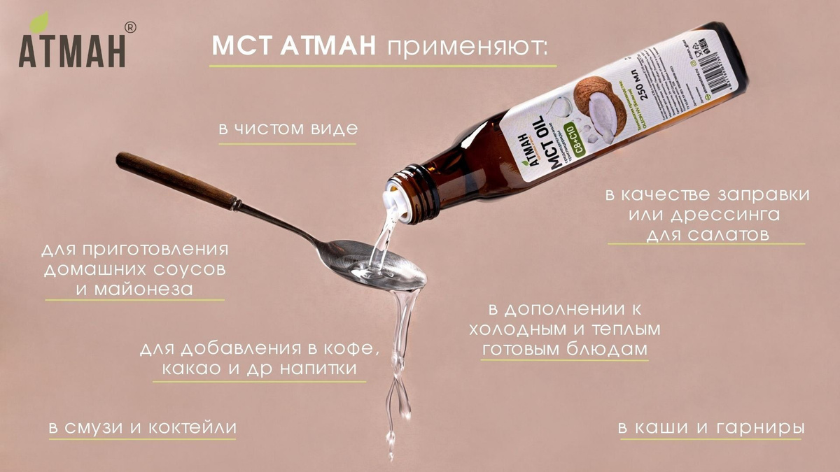 МСТ масло, кокосовое масло MCT oil среднецепочечные триглицериды С8 С10 ...