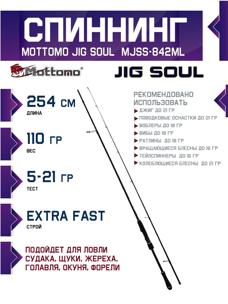 Спиннинг для рыбалки Jig Soul