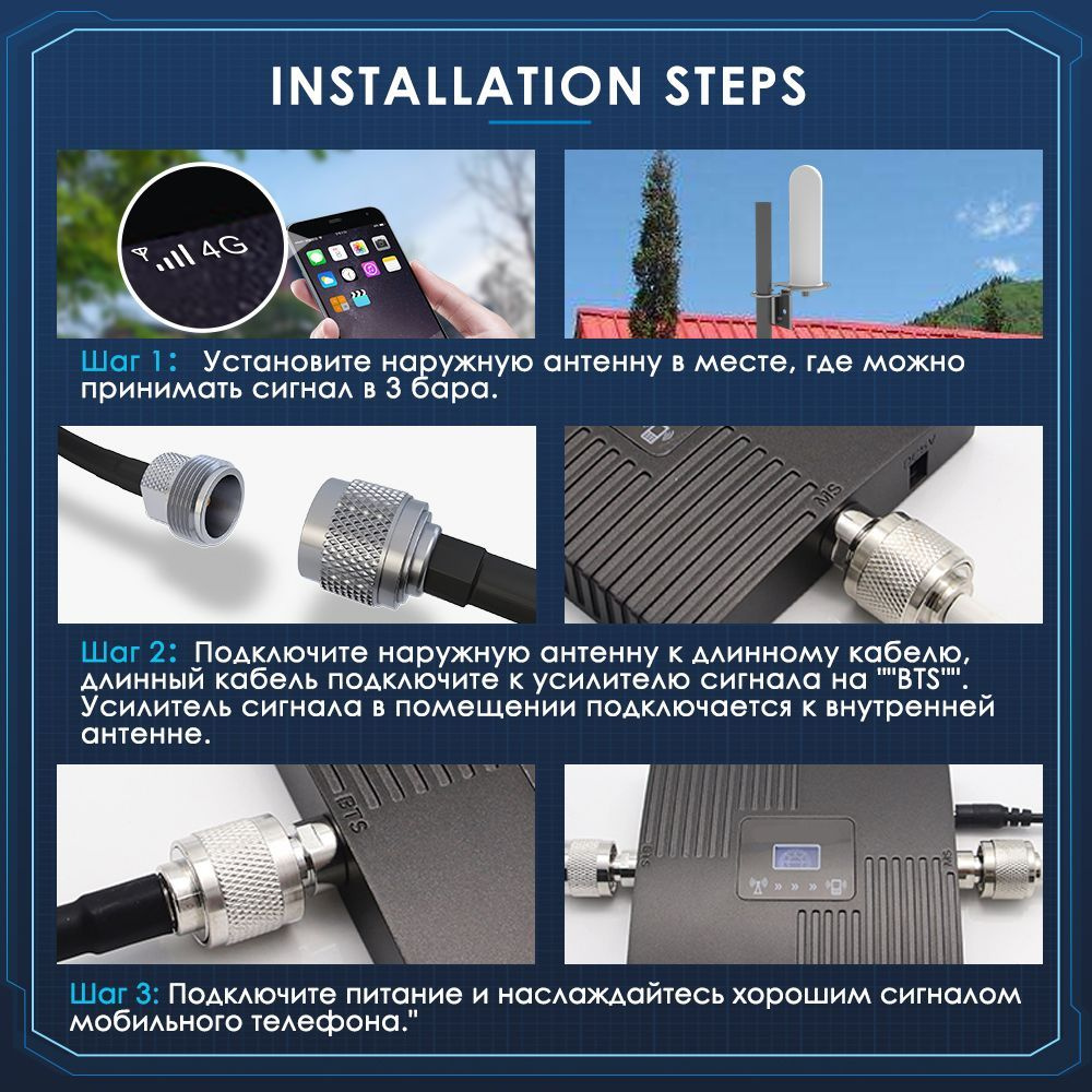 GOBOOST усилитель сигнала сотовой связи усилитель 4g сигнала DCS 1800 ...