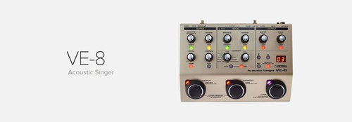 Boss VE-8 Акустический певец Игра на акустической гитаре и пение