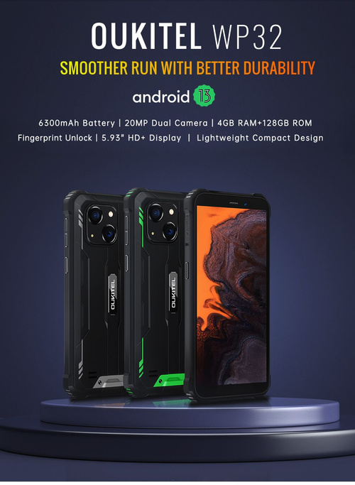 Смартфон Oukitel WP32 128 ГБ 4 ГБ Черный 5.93 OK-WP32-BLACK купить