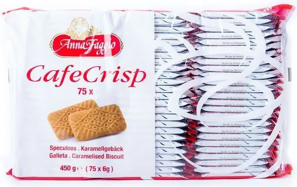 Печенье ANNA FAGGIO Хрустящее карамелизированное "Cafe Crisp", 450 г, 450 г, фото 2