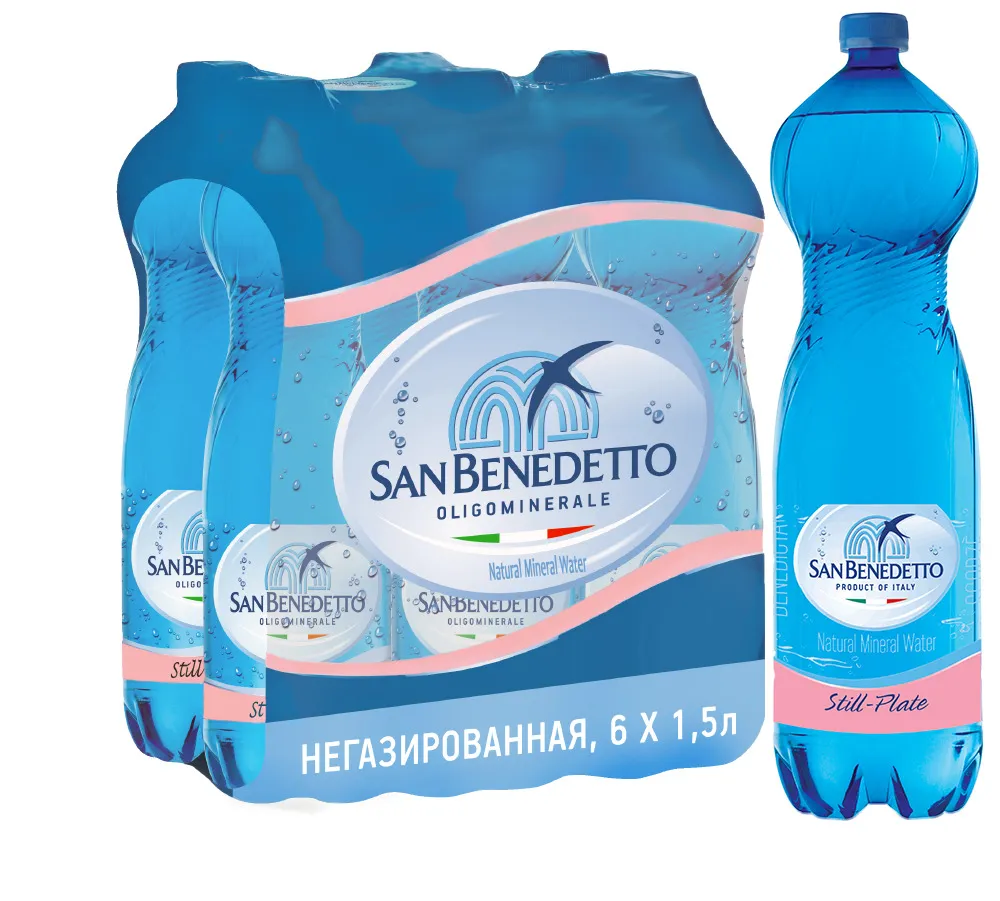 Минеральная вода San Benedetto негазированная, ПЭТ 1.5л 6 шт, 1,5 л, 6 шт, фото 3