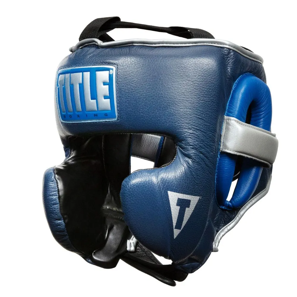 Шлем боксерский TITLE Boxing Royalty Leather Training, размер L, вариант