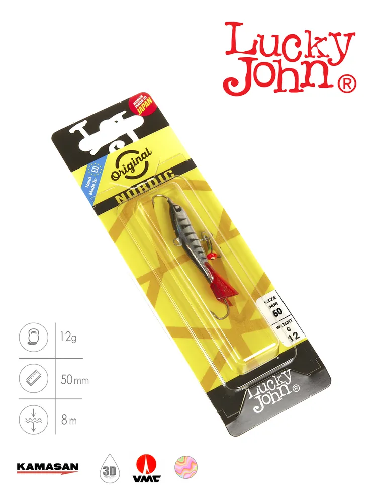 Балансир LUCKY JOHN NORDIC 5 /расцветка 12HRT/65мм/21гр/глубина до 12м, 12 г, 8 м, фото 4