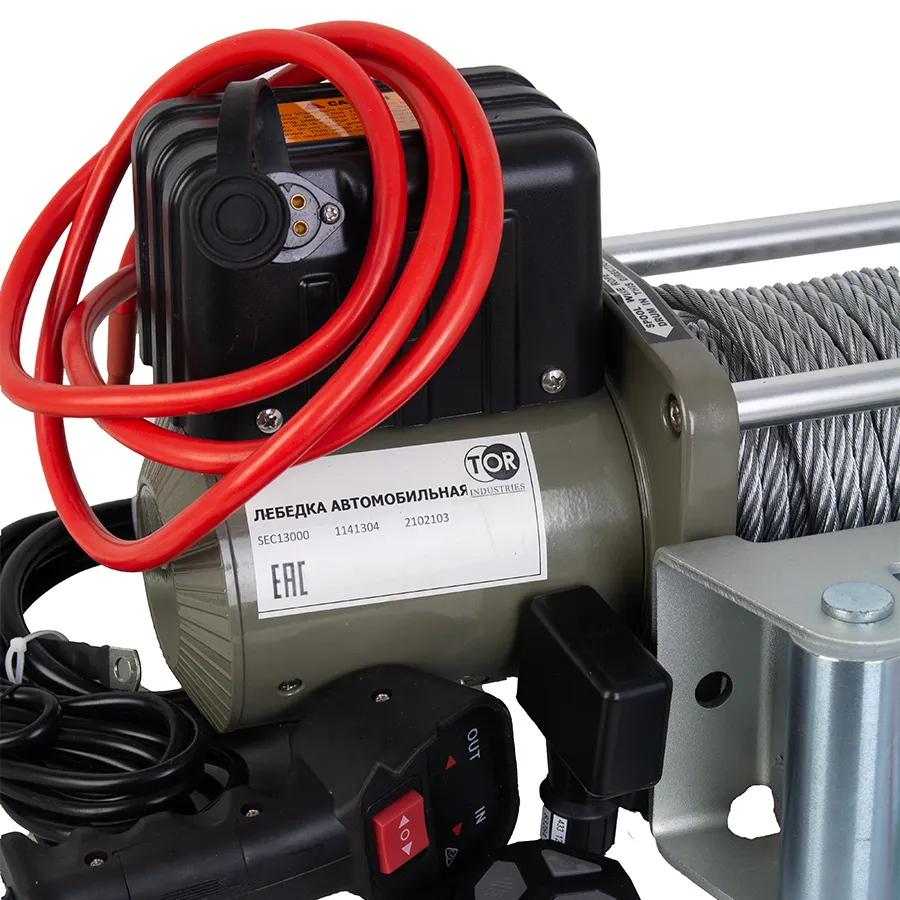 Лебедка автомобильная TOR 5443 кг 28 м 12 V/TOR industries, 5897 кг, 28 м, фото 3