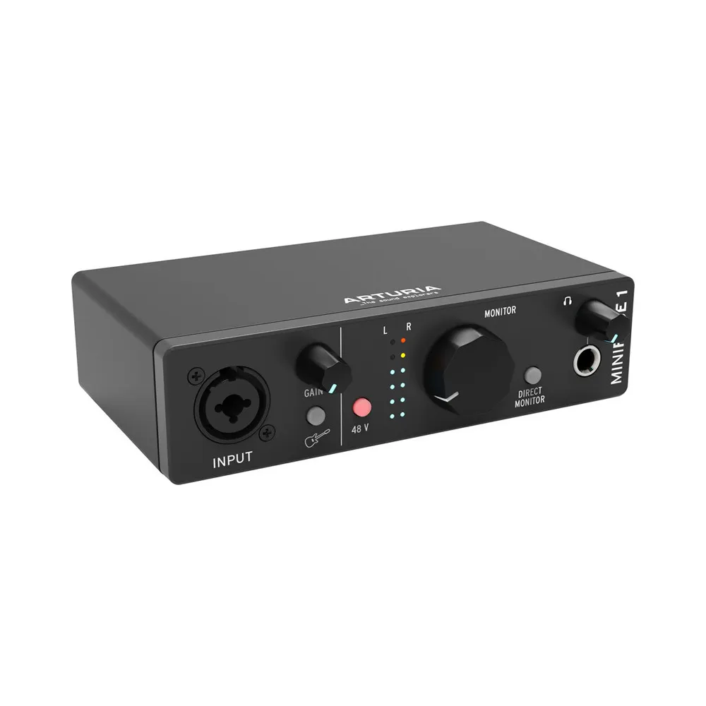Arturia аудиоинтерфейс MiniFuse 1 USB-C 24 бит 192 кГц XLR фантом 48 В чёрный, черный, фото 4