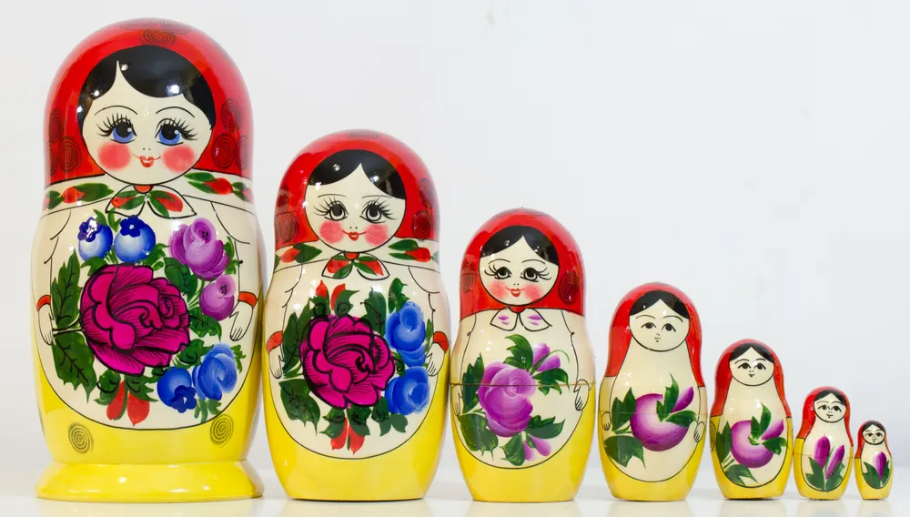 Матрешка "Нижегородская ТрадиционнаяРоспись" 7-местная ( Высота 21см), вариант, фото 6