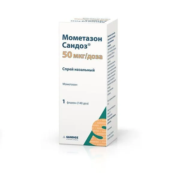 Мометазон Сандоз спрей назальный 50мкг/доза 18г 140доз, 18 г