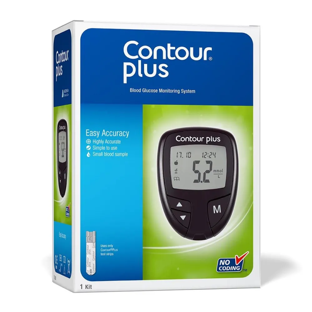 Глюкометр Контур Плюс (Contour plus), в наборе: чехол, прокалыватель и ланцеты, вариант