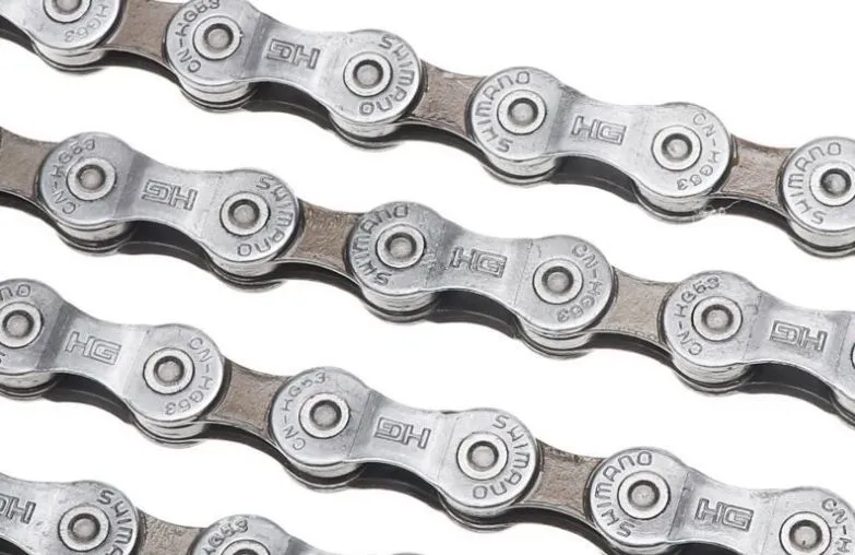 Цепь для велосипеда Shimano Deore CN-HG53, на 9 ск., 114 звеньев, серо-коричневая (без коробки) соединительный пин в комплекте., коричневый, фото 5