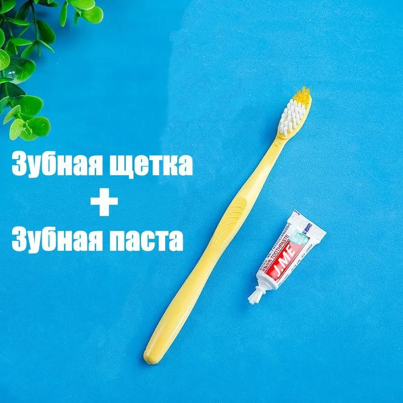 Одноразовая зубная щетка и одноразовая зубная паста 100шт, 100 шт, фото 2