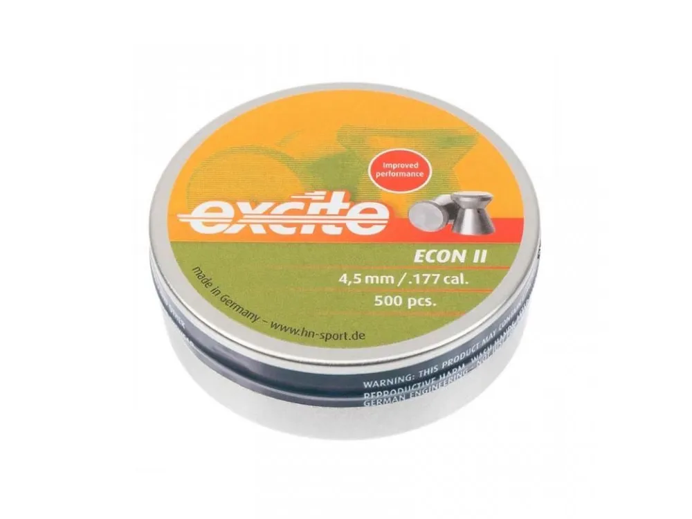 Пули пневматические Германия Excite Econ II 4,5 мм 0,48 грамма (500 шт.), 500 шт, фото 5