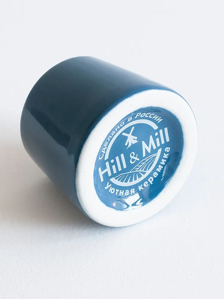 Чернильница Hill & Mill керамическая "Непроливайка" синяя, синий, фото 5