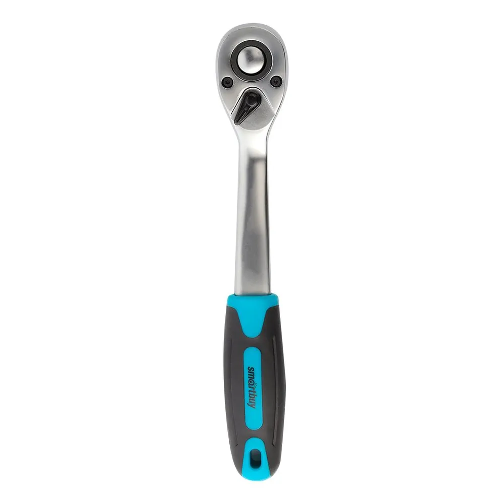 Трещотка под квадрат 1/2" Smartbuy, 72 зуба, прорез. ручка, ст 40Х закаленная, вариант, фото 6