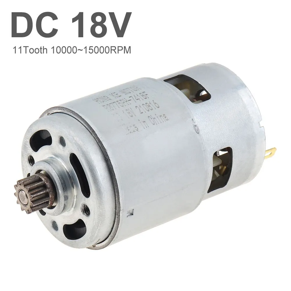 RS775 11 зубьями (10.5*8 mm) DC 18V двигатель высокой мощности с передачи для электрической пилы, 10.5x8