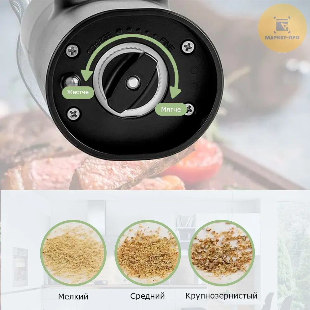 Мельница для специй электрическая usb с подсветкой, 1 шт, 1 шт, фото 5