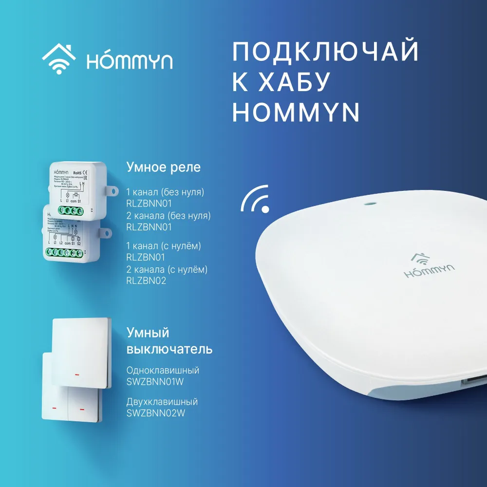 Модуль реле HOMMYN zigbee 1 канал (без нейтрали) RLZBNN01, вариант, фото 5