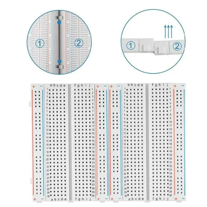 Беспаечная макетная плата Arduino (BREADBOARD) 400 точек, вариант, фото 3