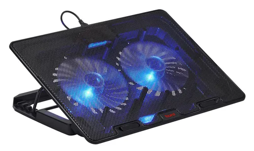 Подставка для ноутбука Buro BU-LCP156-B214H 15.6" 355x255x30мм 2xUSB 2x 140ммFAN 900г металлическая