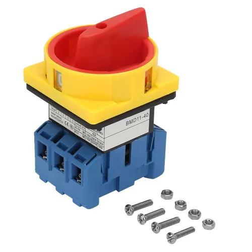 Автоматический выключатель нагрузки 40А, 3-полюсный поворотный кулачковый выключатель, для станков и