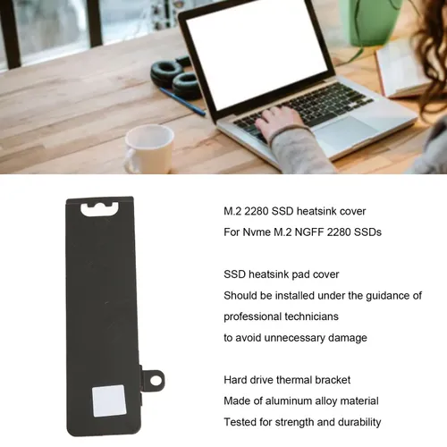 Крышка радиатора SSD для Dell G15 5530 G16 7630 M.2 2280, крышка радиатора жесткого диска SSD, термо