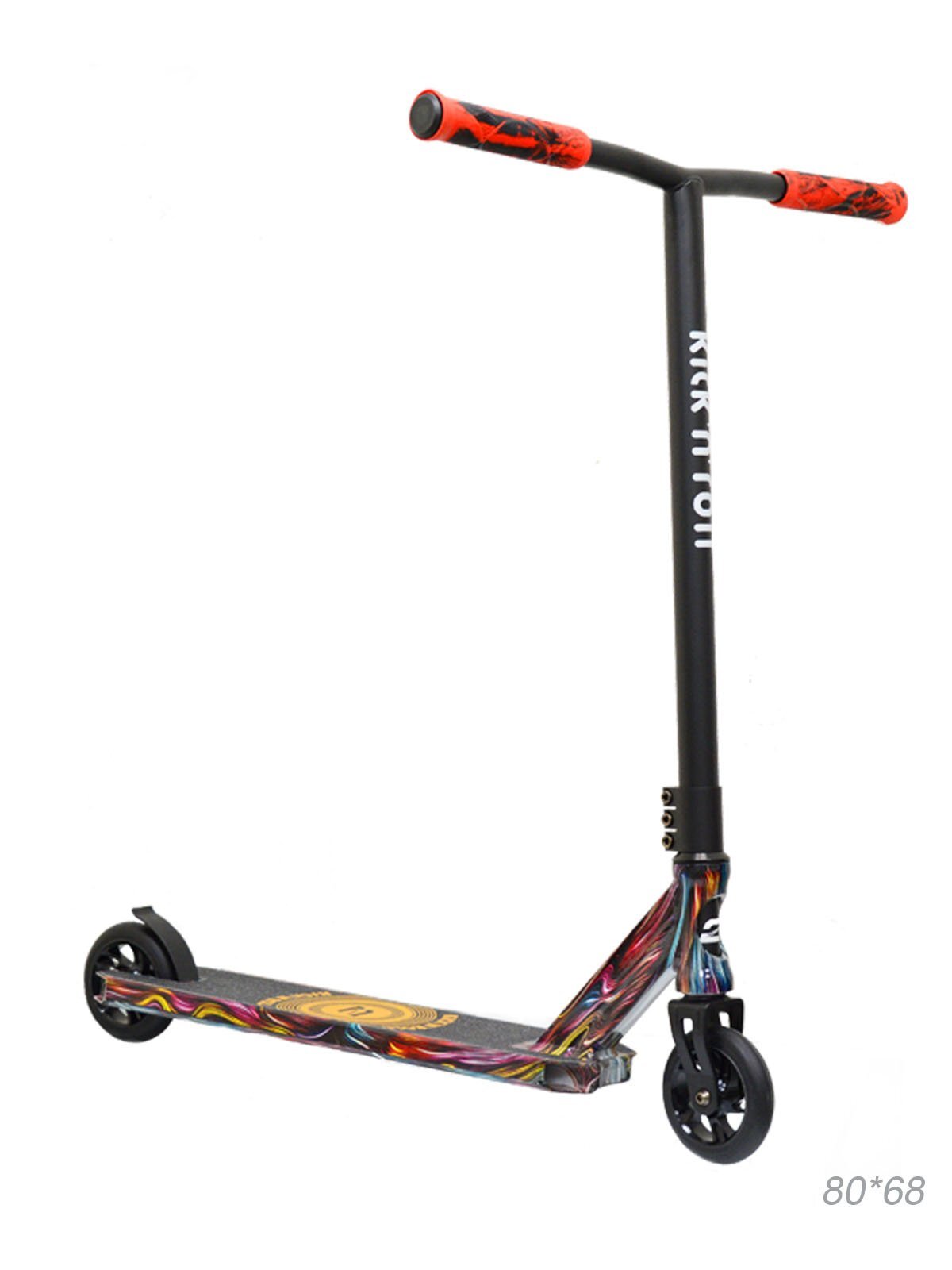 Самокат трюковой COMIRON KickNroll, S00325, 110 мм, разноцветный