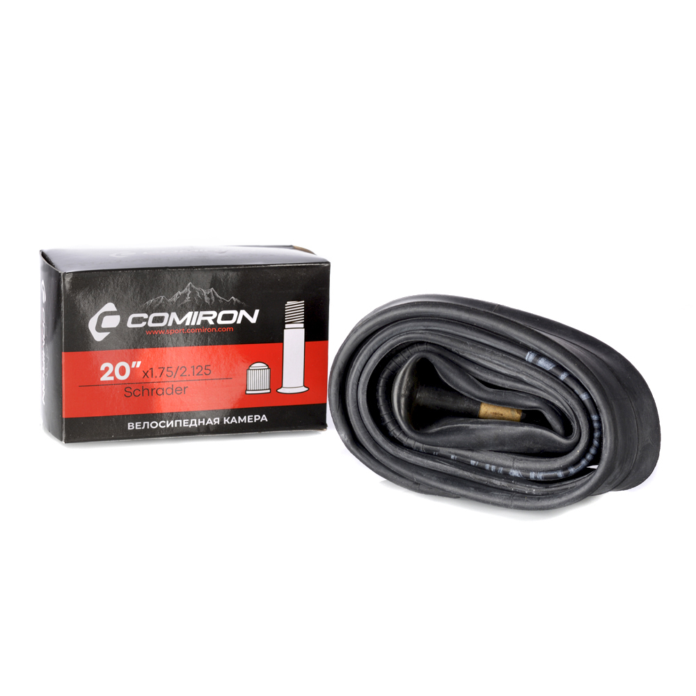 Камера для велосипеда бутиловая COMIRON 20 X1.75/2.125 Schrader 45mm 175g