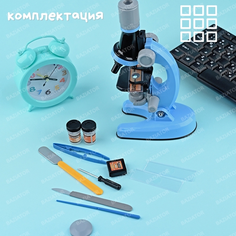 Микроскоп школьный для детей Scientific microscope с подсветкой ...