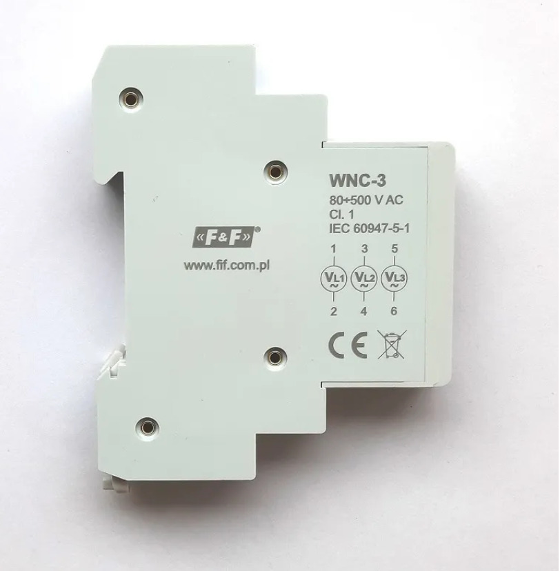 Вольтметр трехфазный WNC-3, 80-500 В, Евроавтоматика F&F