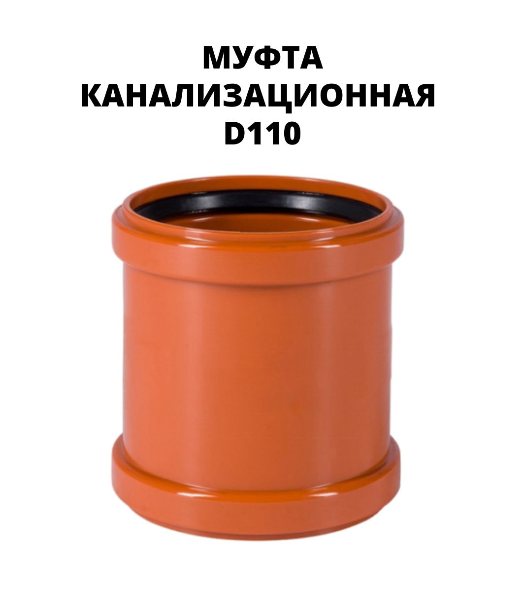 Муфта110ммнадвижнаядлянаружнойканализации