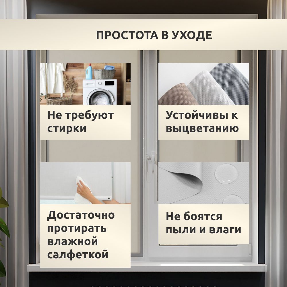 Рулонные шторы Honey Home RH1 , размер 62х160 см, серый, Полиэстер купить  по низкой цене с доставкой в интернет-магазине OZON (932264868)