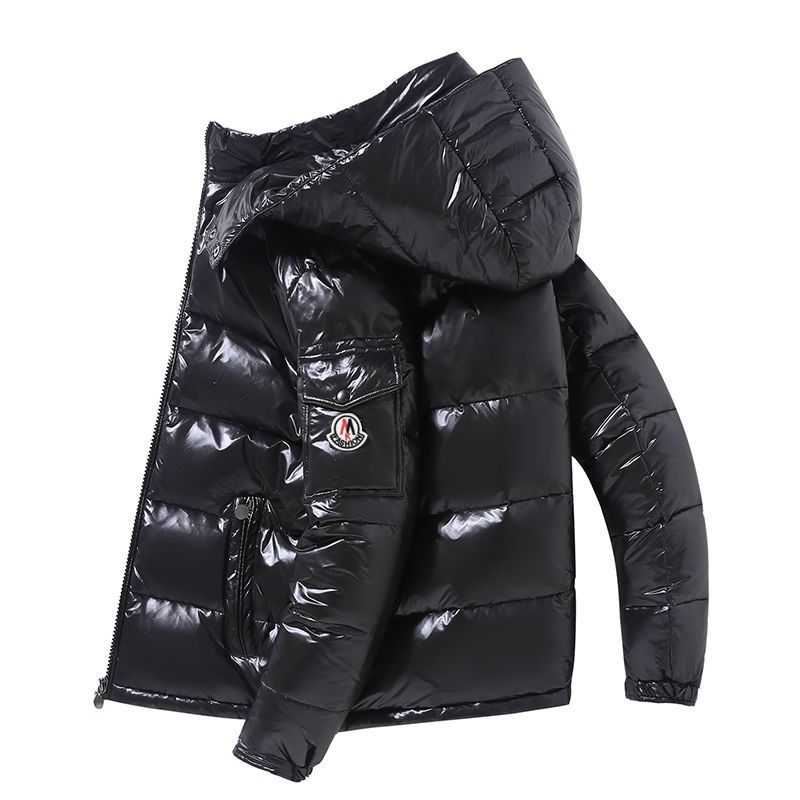 Куртка Мужской MONCLER Карманы черный V-образный Хлопок, размер 50