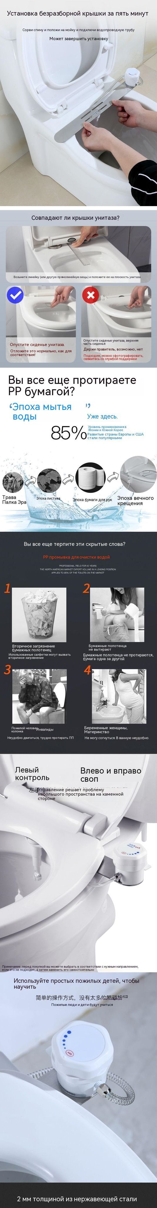 Смывной клапан, установленный на крышке унитаза; используется для ...