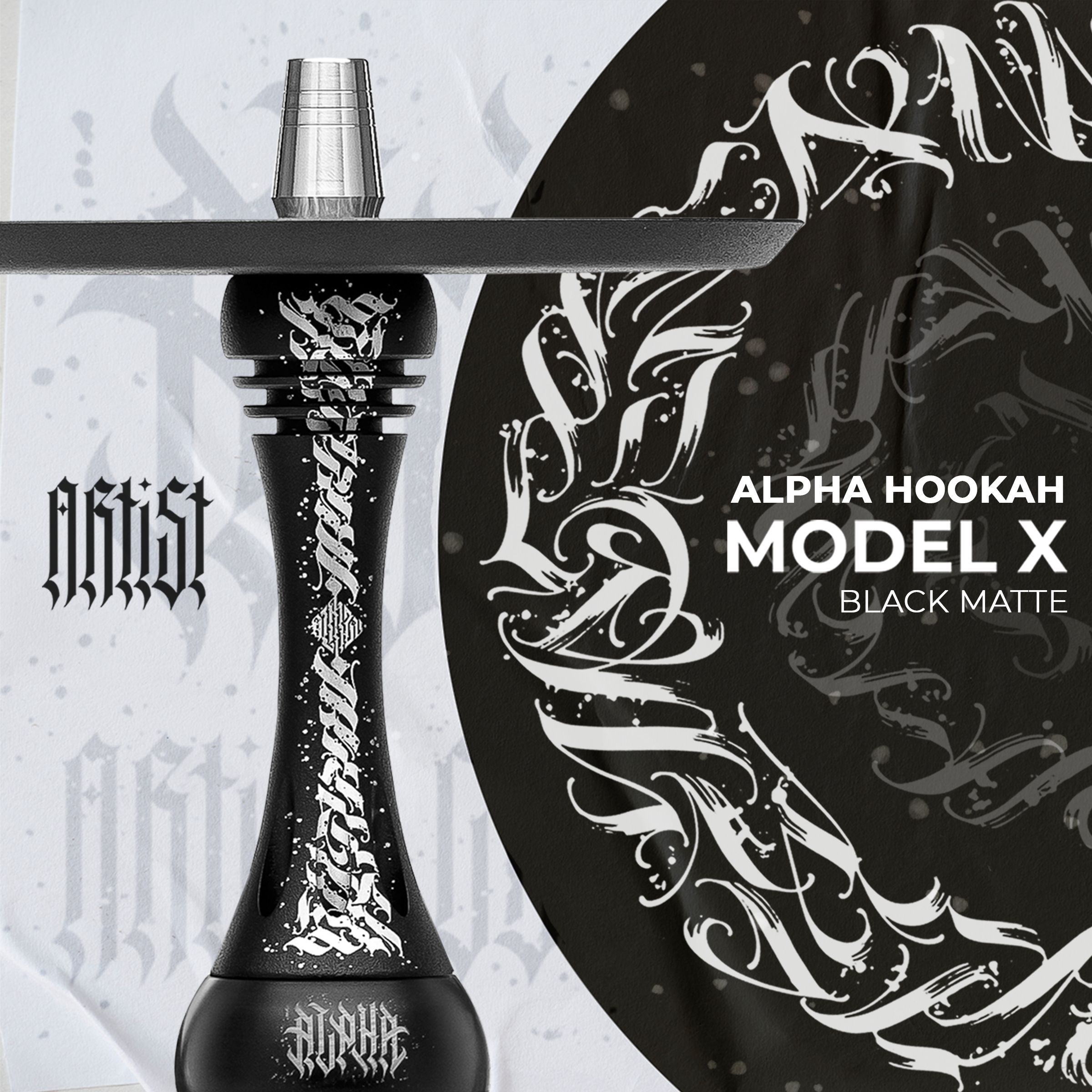 Шахта для кальяна Alpha Hookah X Artist Black Matte купить на OZON 