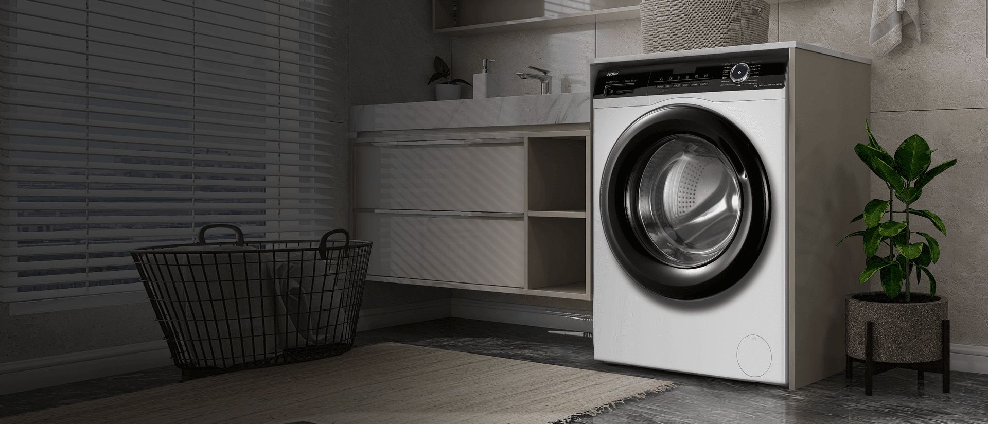 Стиральная машина Haier HW90-BP14929A, белый, черный - купить по ...