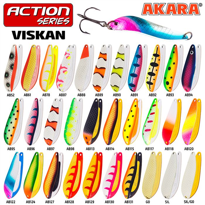 Блесна колеб. Akara Action Series Viskan 65 18 гр. 9/14 oz. AB52