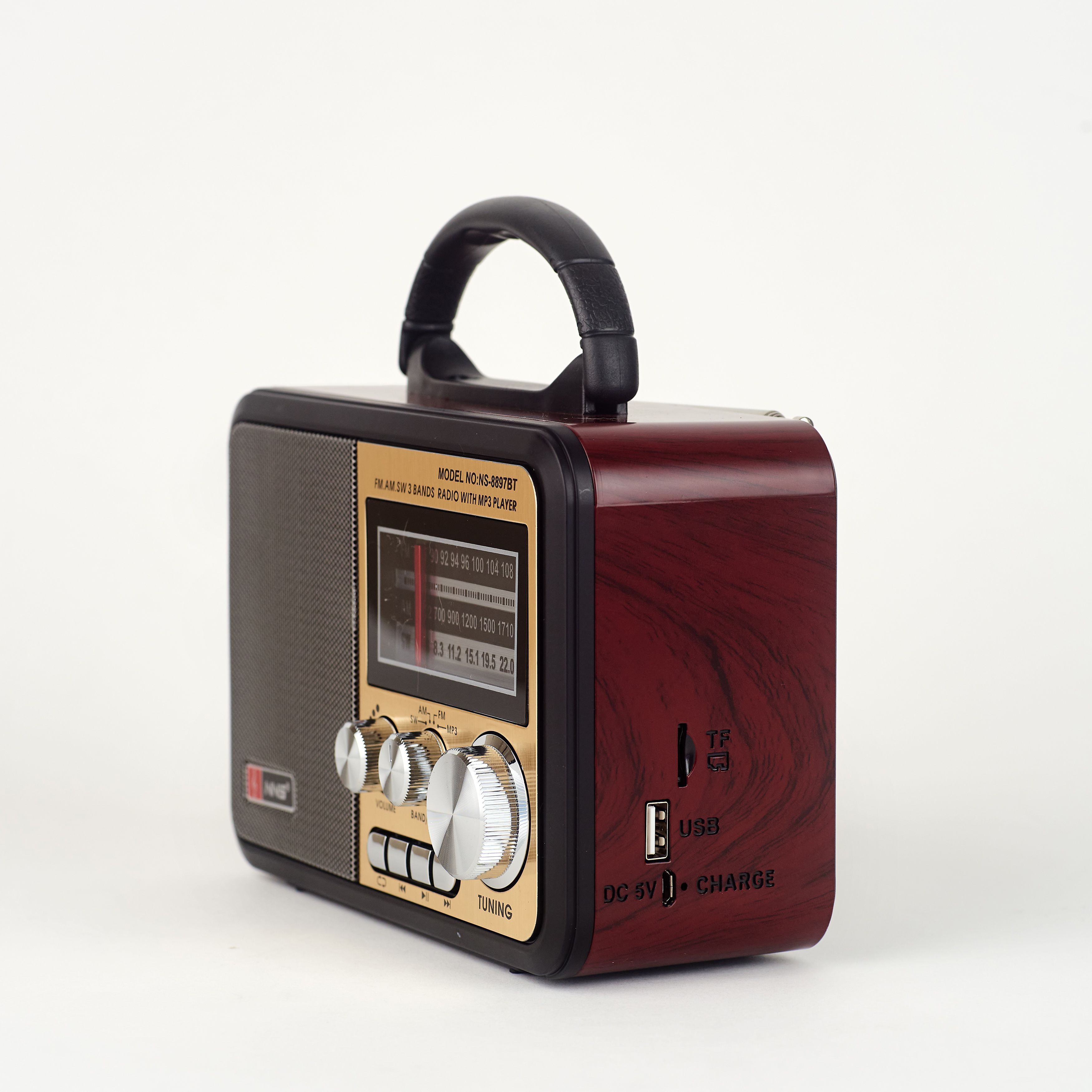 Радиоприемник ретро радио с аккумулятором, USB для флешки, MicroSD, от ...