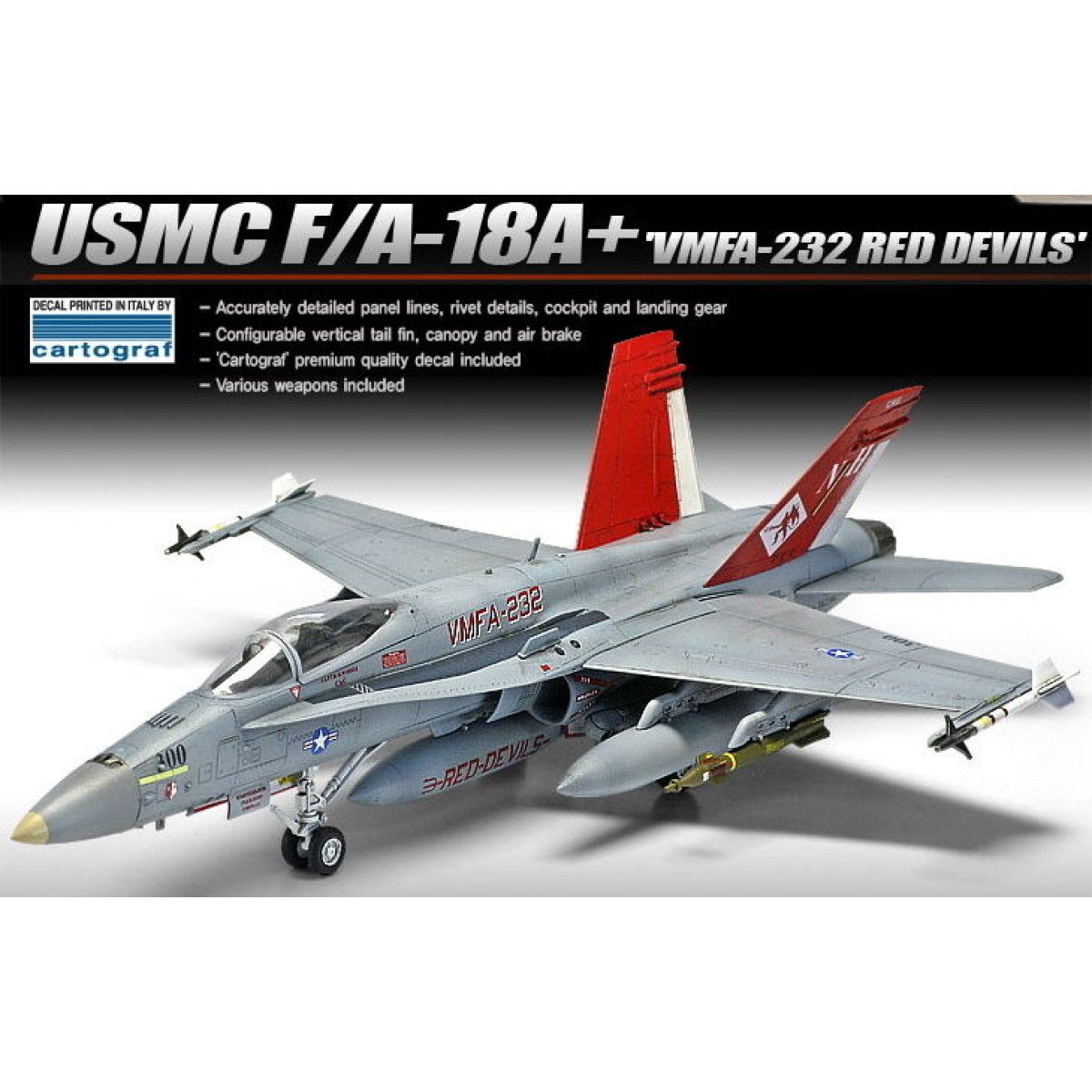 Vmfa Red Reeds Academy сборная модель 12520 USMC F/A-18A+
