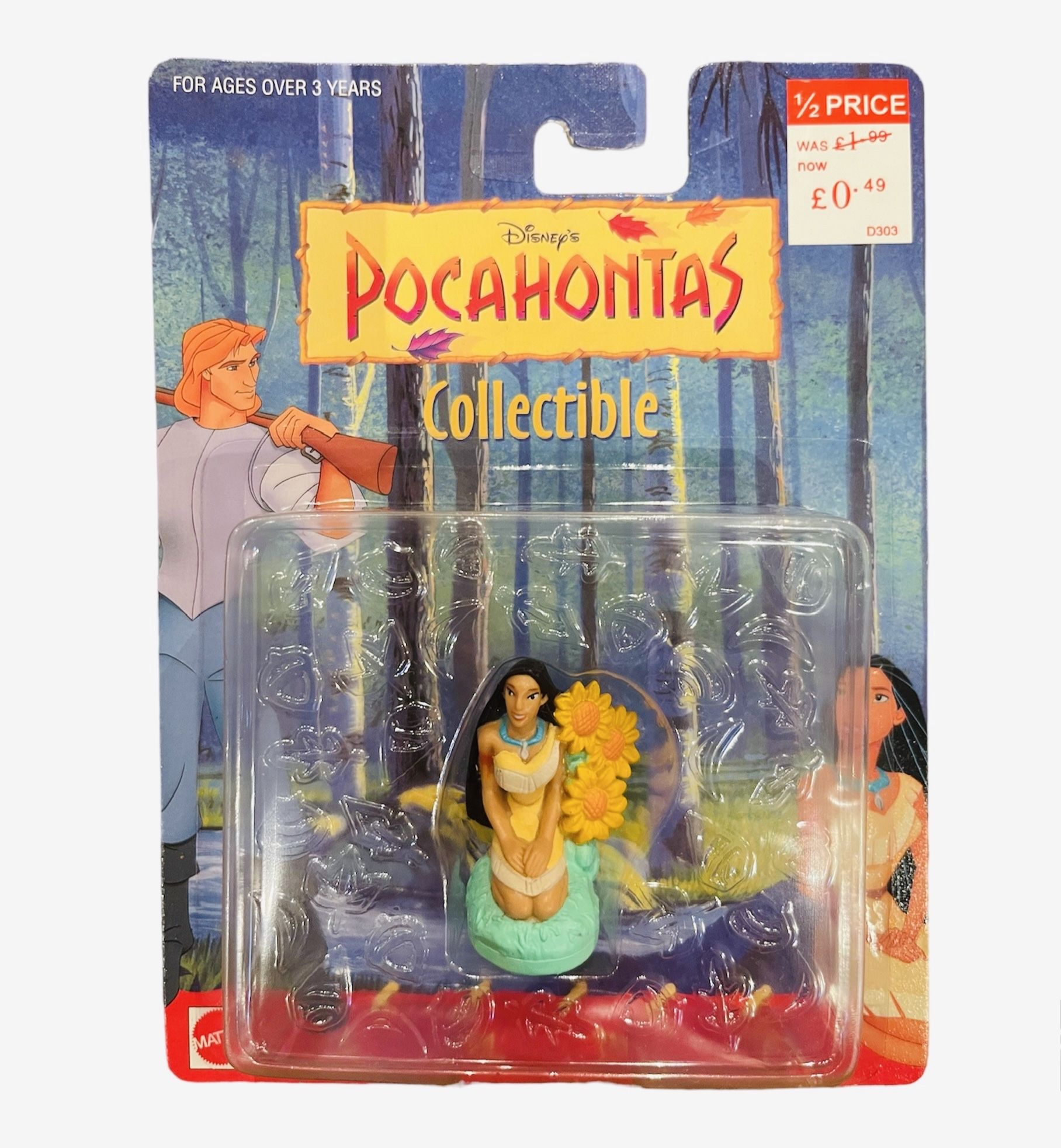 Винтажная фигурка Mattel 66505 Disney Покахонтас коллекционная фигура новая