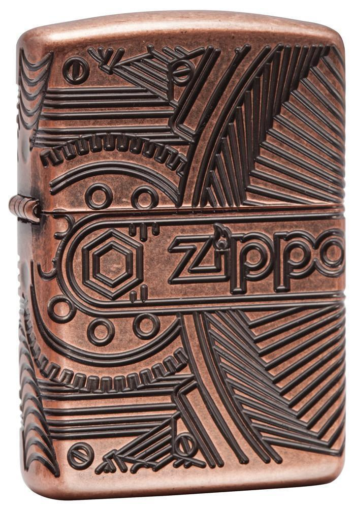 Зажигалка бензиновая ZIPPO Armor Antique Copper #1