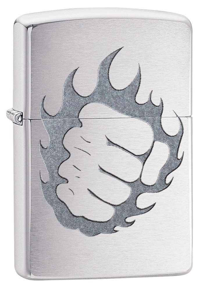 Зажигалка ZIPPO бензиновая Classic Brushed Chrome #1