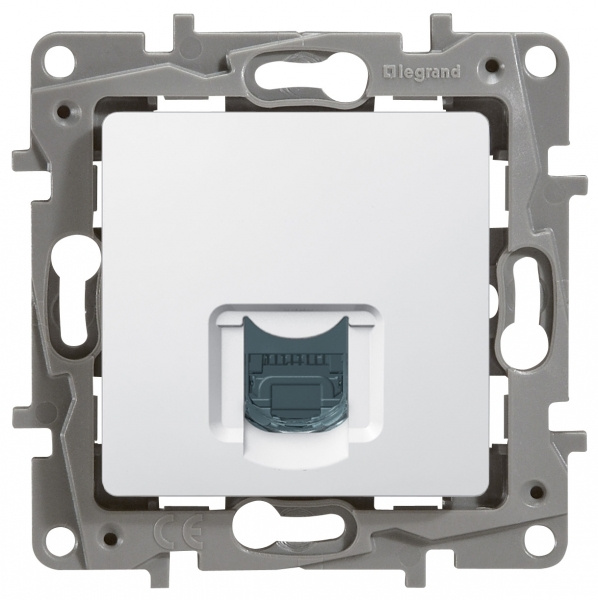 Legrand Etika Белая Розетка компьютерная (RJ45) одинарная 5 кат. UTP, шт. #1