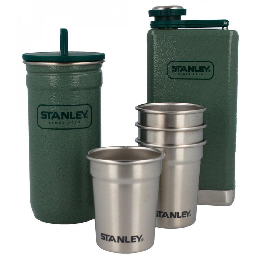Набор посуды STANLEY Adventure Стопки 0,59L + Фляга 0,23L  зеленый #1