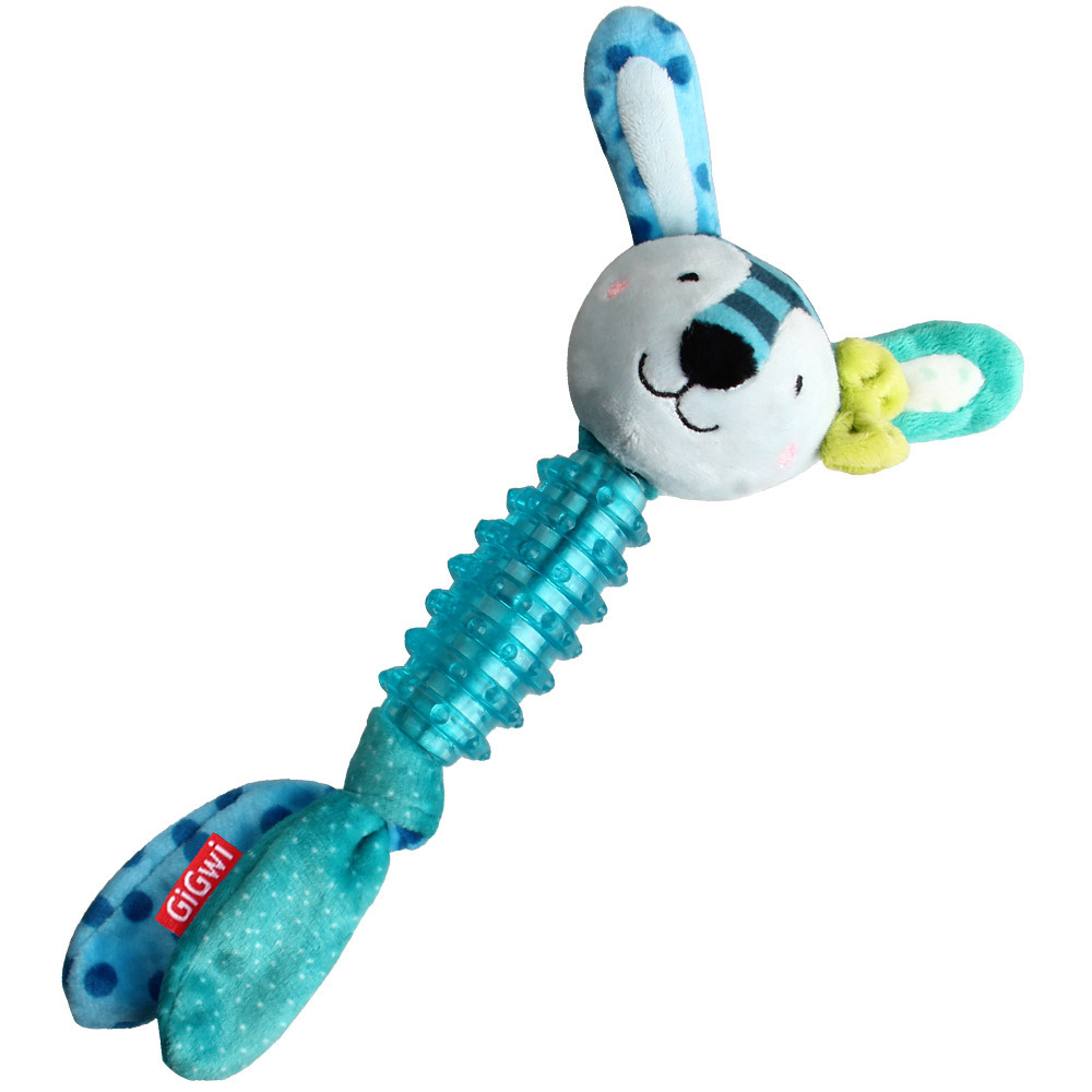 GiGwi Dog Suppa Puppa / Игрушка Гигви для собак Заяц с пищалкой Ткань ...
