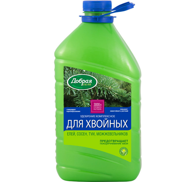 Удобрение Добрая Сила для хвойных растений 3л - купить с доставкой по ...
