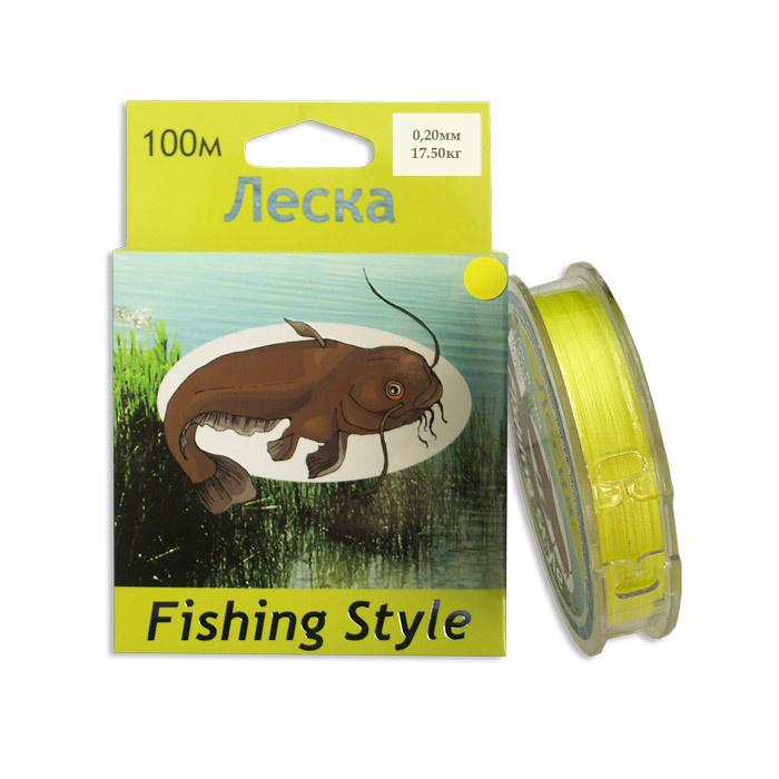 Леска Fishing Style RL2902 0.20mm тест 17.50кг 100m (плетенка желтая) #1