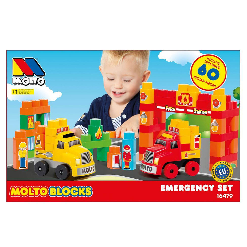 Конструктор Molto Blocks "Грузовые машинки", 60 деталей - купить с ...